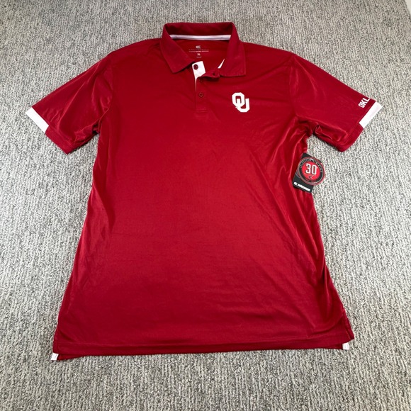 Colosseum Other - Colosseum‎ Oklahoma Sooners Polo Shirt Mens XL Red OU NCAA Football Performance